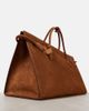 Alaia Alaïa Le Teckel suede tote bag - 6