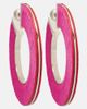 Alaia AlaÃ¯a Leather-trimmed earrings - 1