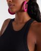 Alaia AlaÃ¯a Leather-trimmed earrings - 3