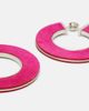 Alaia AlaÃ¯a Leather-trimmed earrings - 4