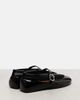 Alaia Alaïa Leather-trimmed fishnet ballet flats - 3