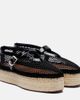 Alaia AlaÃ¯a Leather-trimmed fishnet espadrilles - 1