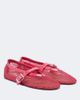 Alaia Alaïa Leather-trimmed fishnet Mary Jane flats - 1