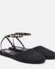 Alaia AlaÃ¯a Leather-trimmed slingback flats - 1