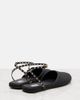 Alaia AlaÃ¯a Leather-trimmed slingback flats - 2