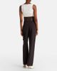 Alaia AlaÃ¯a Leather-trimmed wool straight pants - 3