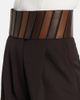 Alaia AlaÃ¯a Leather-trimmed wool straight pants - 5