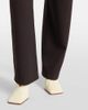 Alaia AlaÃ¯a Leather-trimmed wool straight pants - 6
