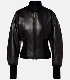 Alaia Alaïa Leather bomber jacket