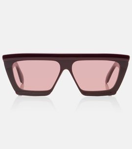 Alaia Alaïa Lettering Logo flat-top sunglasses