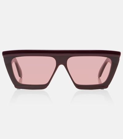 Alaia Alaïa Lettering Logo flat-top sunglasses