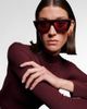 Alaia Alaïa Lettering Logo flat-top sunglasses - 3