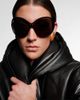 Alaia AlaÃ¯a Lettering Logo oversized sunglasses - 3