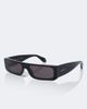 Alaia Alaïa Lettering Logo rectangular sunglasses - 4