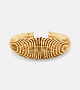 Alaia AlaÃ¯a Logo cuff bracelet