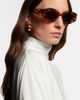 Alaia Alaïa Logo oval sunglasses - 3