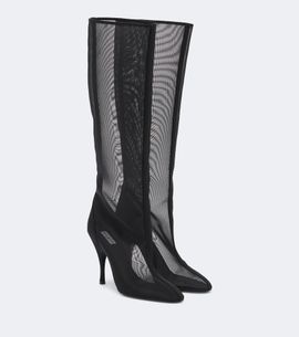 Alaia Alaïa Mesh knee-high boots