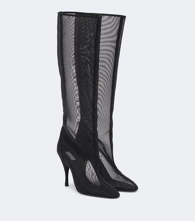 Alaia Alaïa Mesh knee-high boots