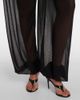 Alaia Alaïa Mid-rise semi-sheer wide-leg pants - 5
