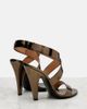 Alaia AlaÃ¯a Mirrored leather sandals - 3