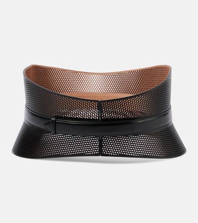 Alaia AlaÃ¯a Neo Bustier leather belt