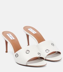Alaia Alaïa Oeillets embellished leather sandals