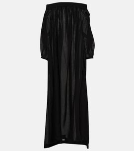 Alaia Alaïa Off-shoulder maxi dress