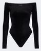 Alaia Alaïa Off-shoulder velvet bodysuit - 1