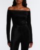 Alaia Alaïa Off-shoulder velvet bodysuit - 2