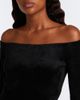 Alaia Alaïa Off-shoulder velvet bodysuit - 3
