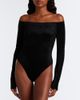 Alaia Alaïa Off-shoulder velvet bodysuit - 5