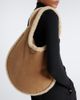 Alaia Alaïa One Piece shearling-lined suede shoulder bag - 2