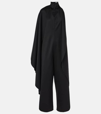 Alaia AlaÃ¯a Open-back wool grain de poudre jumpsuit