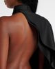 Alaia AlaÃ¯a Open-back wool grain de poudre jumpsuit - 6