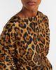 Alaia AlaÃ¯a Oversized animal-print bodysuit - 4