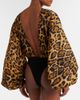 Alaia AlaÃ¯a Oversized animal-print bodysuit - 6