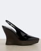 Alaia Alaïa Patent leather wedge slingback clogs - 5
