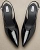 Alaia Alaïa Patent leather wedge slingback clogs - 6
