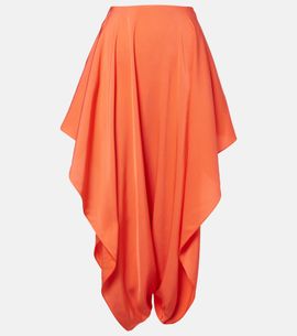 Alaia AlaÃ¯a Peek cady midi skirt