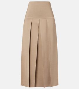 Alaia AlaÃ¯a Pleated maxi skirt