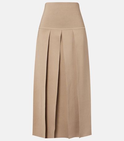 Alaia AlaÃ¯a Pleated maxi skirt