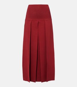 Alaia Alaïa Pleated midi skirt