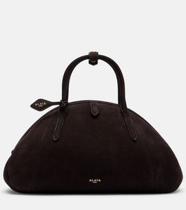 Alaia AlaÃ¯a Purse Small suede top-handle bag