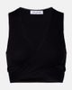 Alaia AlaÃ¯a Ribbed-knit jersey crop top - 1
