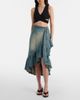 Alaia AlaÃ¯a Ribbed-knit jersey crop top - 5