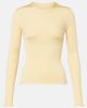 Alaia AlaÃ¯a RIbbed-knit silk-blend top - 1