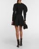 Alaia Alaïa Ribbed-knit wool-blend miniskirt - 3
