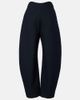 Alaia AlaÃ¯a Round wool crepe barrel-leg pants - 1