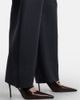 Alaia AlaÃ¯a Round wool crepe barrel-leg pants - 4