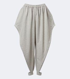 Alaia AlaÃ¯a Ruffled cotton-blend fleece tapered pants